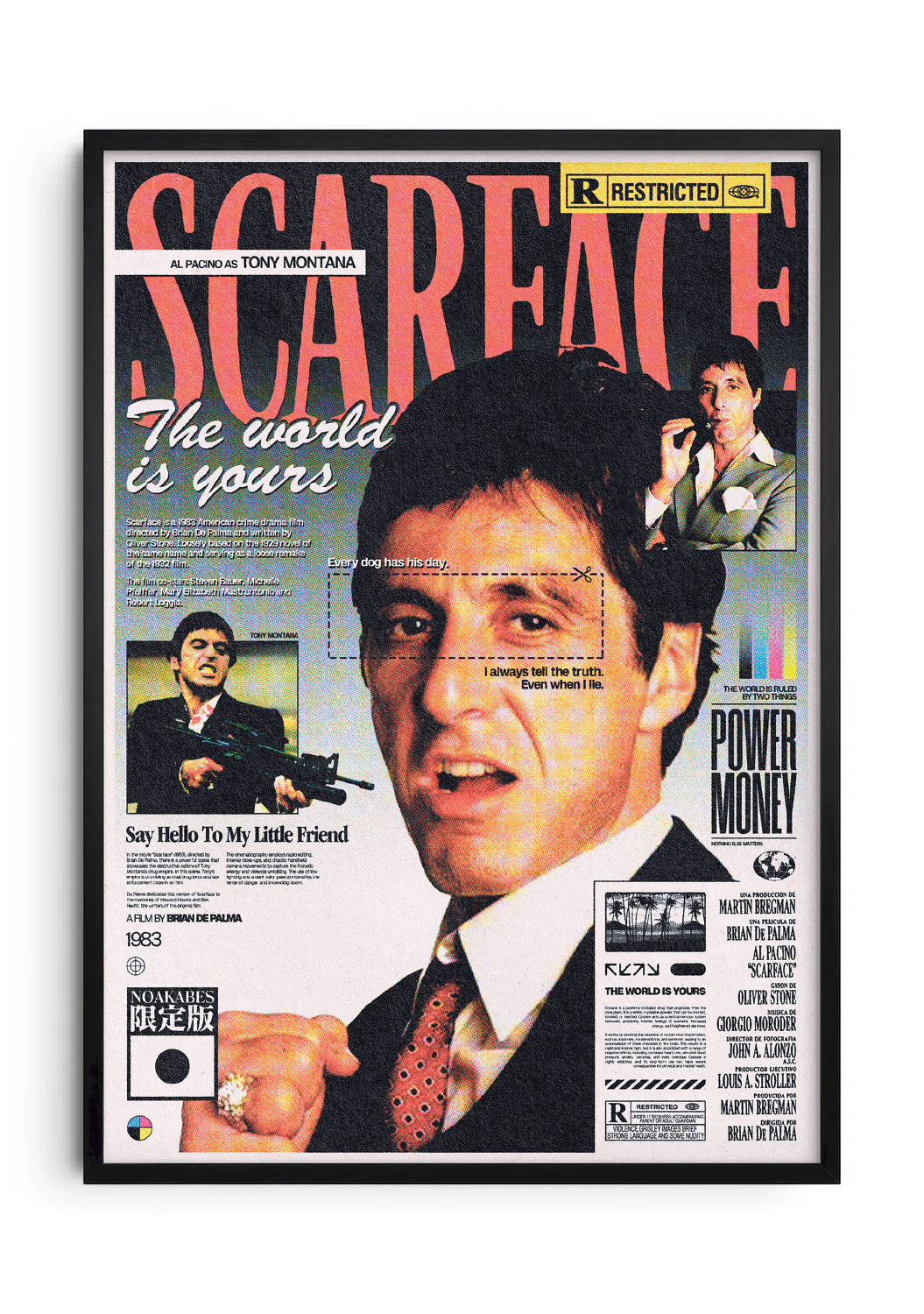 Scarface framed poster