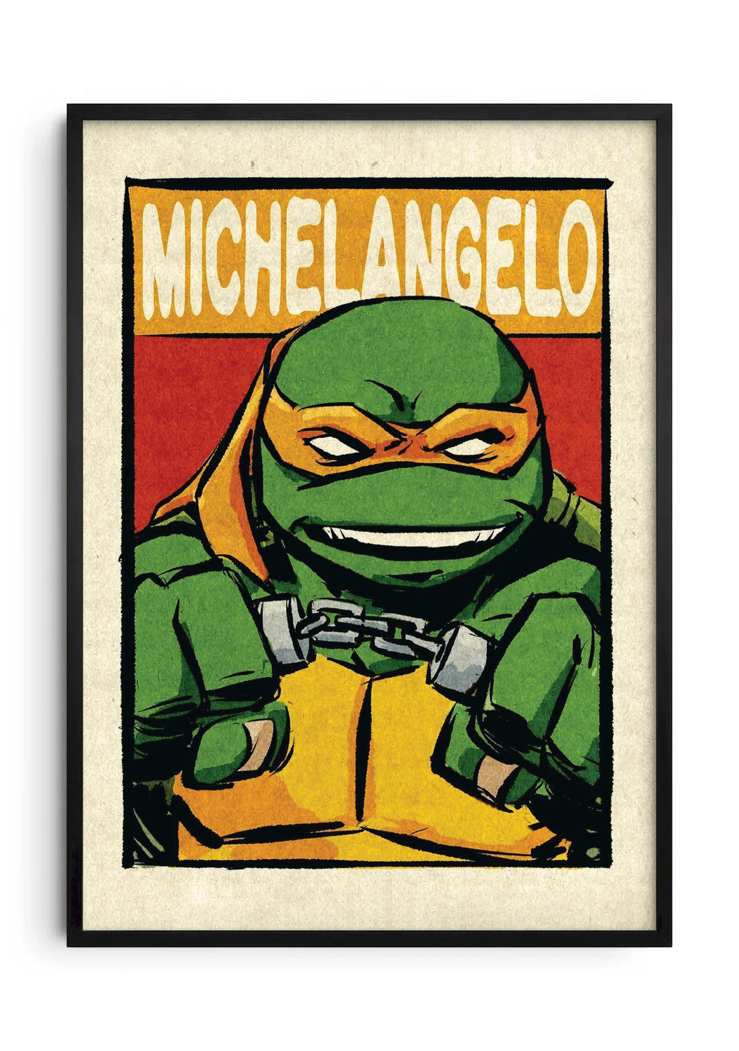 Michelangelo framed poster