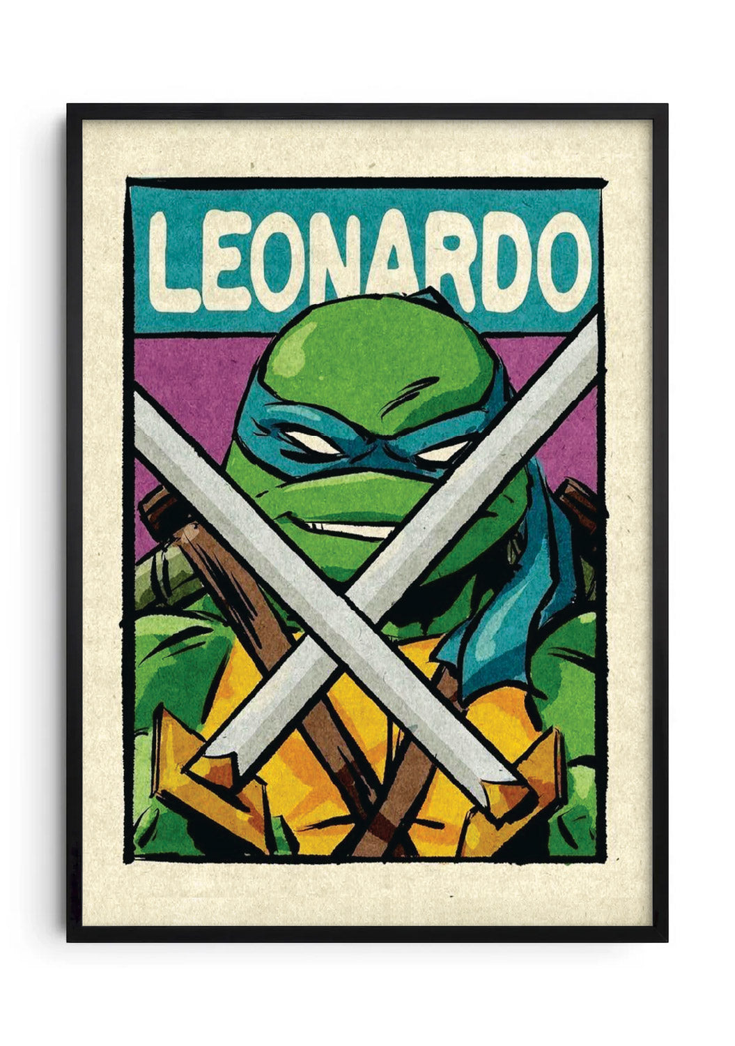 Leonardo framed poster