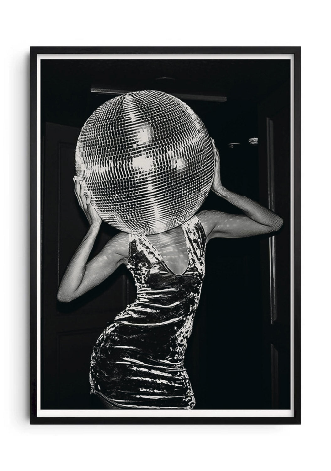 Disco Ball framed poster
