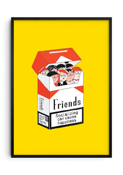 Happy Friends framed poster